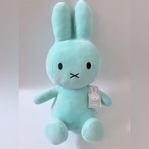 miffy Plush Bunny in Mint Green with Embroidered Face